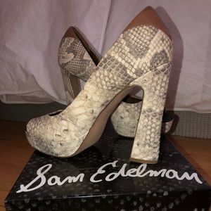 Sam Edelman Snake print Pumps
